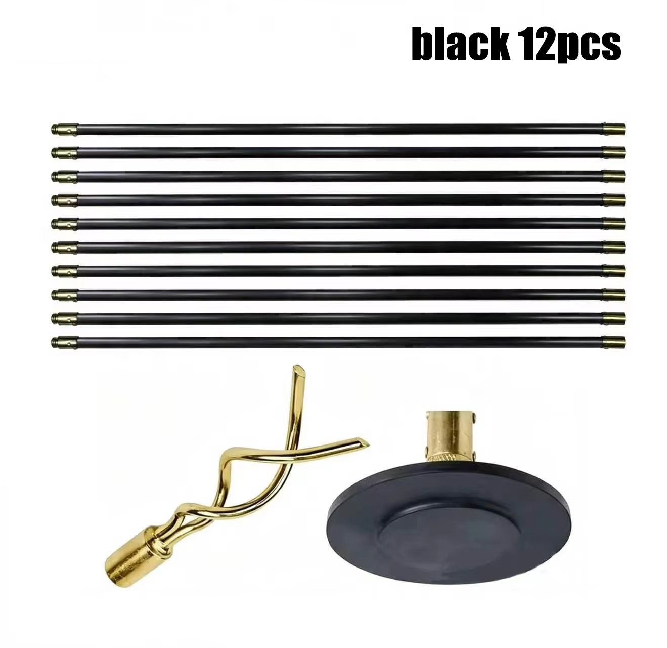 14 Piece Professional 30ft Drain Pole Set Kit Heavy Duty Unlocking Plunger Worm Scraper 9m Cleaning Pole with Carrying Case - Image 12