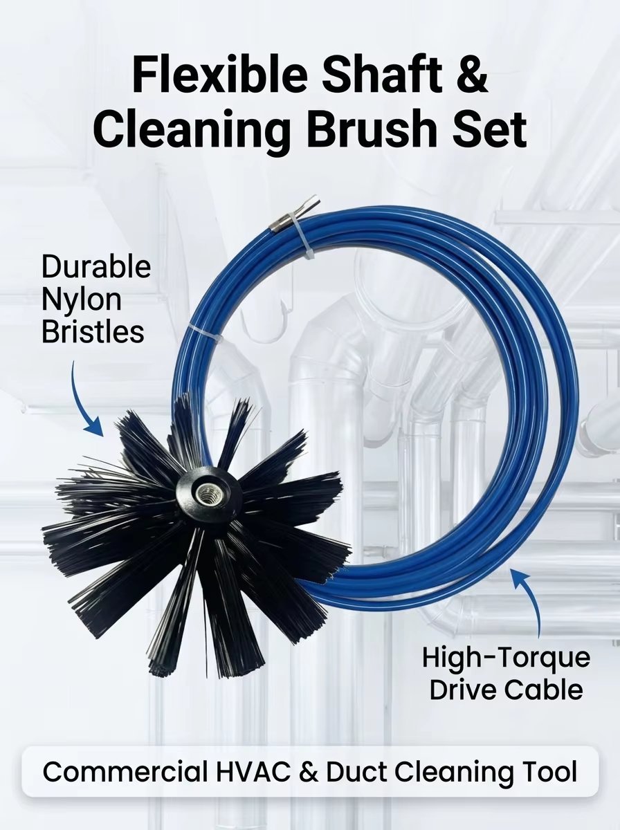 Soft Shaft Duct, Fresh air Duct Cleaning, air Conditioning Duct Cleaning, Brush, Fresh air System Cleaning - Image 6
