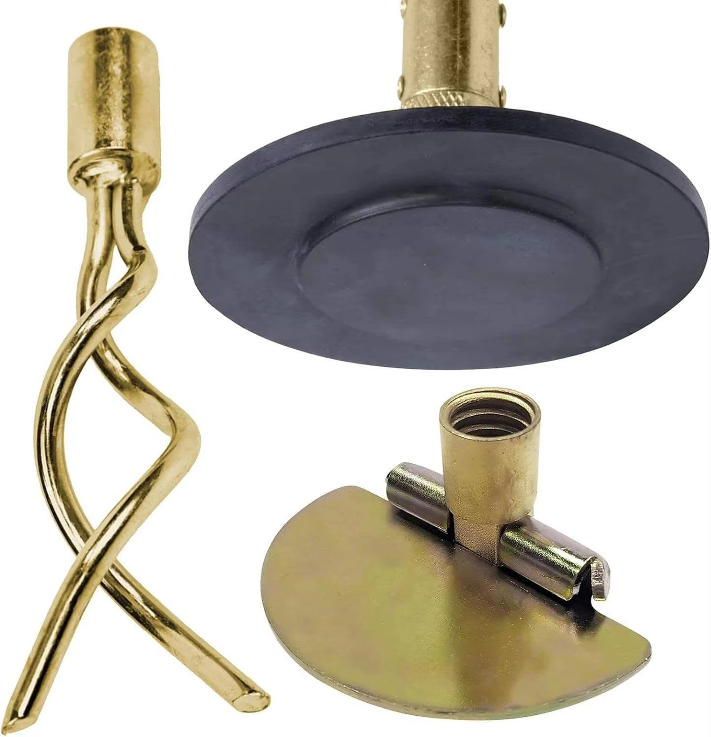 14 Piece Professional 30ft Drain Pole Set Kit Heavy Duty Unlocking Plunger Worm Scraper 9m Cleaning Pole with Carrying Case - Image 3